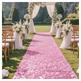 Glitter Carpet Runner for Party 2.6 X 30 ft Glitter Non-Woven Fabric, Carpet Rug for Event, Aisle Runway Runner for Wedding Ceremony, Movie Theme Party Decorations (Glitter Pink, 2.6FTx30FT) Glitter Carpet Runner for Party 2.6 X 30 ft Glitter Non-Woven Fabric, Carpet Rug for Event, Aisle Runway Runner for Wedding Ceremony, Movie Theme Party Decorations (Glitter Pink, 2.6FTx30FT)