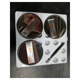 Macaki 20X/30X/40X Magnifying Mirror with Suction Cups and Tweezers Set, 3.5 inches Travel Magnified Makeup Mirror, Black, 3PCS Macaki 20X/30X/40X Magnifying Mirror with Suction Cups and Tweezers Set, 3.5 inches Travel Magnified Makeup Mirror, Black, 3PCS