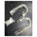 Quality Curtain Holdbacks, Solid Steel Curtain Holdback with Disk Finial,Electroplate Finishes, Set of 2 Window Curtain Tieback Hooks,Brass Brushed Quality Curtain Holdbacks, Solid Steel Curtain Holdback with Disk Finial,Electroplate Finishes, Set of 2 Window Curtain Tieback Hooks,Brass Brushed