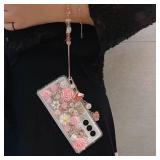 Changjia for Samsung Galaxy Z Fold 6 Glitter Bling Case,Cute Luxury 3D Crystal Rhinestone Diamond Flower Sparkle Stunning Stones Pearl with Wrist Strap Women Girls Case for Galaxy Z Fold 6 5G (Purple) Changjia for Samsung Galaxy Z Fold 6 Glitter Bling Case,Cute Luxury 3D Crystal Rhinestone Diamond Flower Sparkle Stunning Stones Pearl with Wrist Strap Women Girls Case for Galaxy Z Fold 6 5G (Purple)