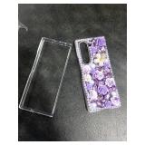 Changjia for Samsung Galaxy Z Fold 6 Glitter Bling Case,Cute Luxury 3D Crystal Rhinestone Diamond Flower Sparkle Stunning Stones Pearl with Wrist Strap Women Girls Case for Galaxy Z Fold 6 5G (Purple) Changjia for Samsung Galaxy Z Fold 6 Glitter Bling Case,Cute Luxury 3D Crystal Rhinestone Diamond Flower Sparkle Stunning Stones Pearl with Wrist Strap Women Girls Case for Galaxy Z Fold 6 5G (Purple)