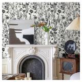 NEKOKOYA Black and White Wallpaper Floral Peel and Stick Wallpaper 17.7x118 Vintage Farmhouse Wildflower Dark Floral Contact Paper Renter Friendly Self Adhesive Decorative Wall Paper for Bedroom NEKOKOYA Black and White Wallpaper Floral Peel and Stick Wallpaper 17.7x118 Vintage Farmhouse Wildflower Dark Floral Contact Paper Renter Friendly Self Adhesive Decorative Wall Paper for Bedroom