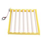 GLOGLOW Egg Incubation Tray, Fully Automatic Egg Turner with 7 Rollers for Chicken Duck Bird Quail Hatching, Large Capacity 16.9x16.7x2.1 Inch for Home Farm Use GLOGLOW Egg Incubation Tray, Fully Automatic Egg Turner with 7 Rollers for Chicken Duck Bird Quail Hatching, Large Capacity 16.9x16.7x2.1 Inch for Home Farm Use