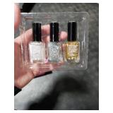 GELLEN Glitter Nail Polish Set 3 Colors Silver Gold Glitter Sequins Nail Polish Quick Dry Sparkle Nail Lacquer Reflective Fingernail Toenail Polish DIY Manicure Gift for Christmas/New Year/Winter GELLEN Glitter Nail Polish Set 3 Colors Silver Gold Glitter Sequins Nail Polish Quick Dry Sparkle Nail Lacquer Reflective Fingernail Toenail Polish DIY Manicure Gift for Christmas/New Year/Winter