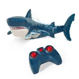 Terra by Battat - Remote Control Shark Realistic Moving RC Shark Toy for Water Play & Swimming Pools Fun RC Pool Ocean Lake Toys for Kids Battery-Operated Floating Toy Terra by Battat - Remote Control Shark Realistic Moving RC Shark Toy for Water Play & Swimming Pools Fun RC Pool Ocean Lake Toys for Kids Battery-Operated Floating Toy