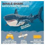 Terra by Battat - Remote Control Shark Realistic Moving RC Shark Toy for Water Play & Swimming Pools Fun RC Pool Ocean Lake Toys for Kids Battery-Operated Floating Toy Terra by Battat - Remote Control Shark Realistic Moving RC Shark Toy for Water Play & Swimming Pools Fun RC Pool Ocean Lake Toys for Kids Battery-Operated Floating Toy