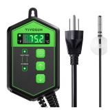 VIVOSUN Digital Heat Mat Thermostat Controller, 40-108 ºF 1000W for Reptiles, Seedlings, Germination, Incubation and Fermentation VIVOSUN Digital Heat Mat Thermostat Controller, 40-108 ºF 1000W for Reptiles, Seedlings, Germination, Incubation and Fermentation