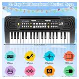 Kids Toddler Toy Piano Keyboard, 37 Key Pianos for Kid Music Toys Instruments with Microphone Dual Speaker Ideal for 3 4 5 6 7 8 Year Old Girl Boy Birthday/Christmas Day Gift (Black) KEYBOARD ONLY Kids Toddler Toy Piano Keyboard, 37 Key Pianos for Kid Music Toys Instruments with Microphone Dual Speaker Ideal for 3 4 5 6 7 8 Year Old Girl Boy Birthday/Christmas Day Gift (Black) KEYBOARD ONLY