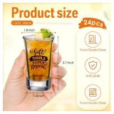 Roshtia 24 Packs Shot Glasses Bulk 1.5 oz Clear Party Small Glasses with Heavy Base Funny Shot Cups for Friends Party Adult Bar Birthday Wedding Party Favor Supplies Housewarming Gift Roshtia 24 Packs Shot Glasses Bulk 1.5 oz Clear Party Small Glasses with Heavy Base Funny Shot Cups for Friends Party Adult Bar Birthday Wedding Party Favor Supplies Housewarming Gift