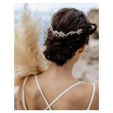Unicra Wedding Crystal Hair Combs Bridal Headpieces Wedding Hair Accessories for Brides (Silver) Unicra Wedding Crystal Hair Combs Bridal Headpieces Wedding Hair Accessories for Brides (Silver)
