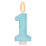 FAMGift Blue Birthday Candles - Number 1 Candle for A Little Boo 1st Birthday Decorations Boy Girl, Sky Blue Cake Decorations Big One Theme Party Supplies FAMGift Blue Birthday Candles - Number 1 Candle for A Little Boo 1st Birthday Decorations Boy Girl, Sky Blue Cake Decorations Big One Theme Party Supplies