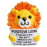 96CRVFT Mini Emotional Support Crochet Positive Lion Inspirational Gifts, Positive Emotional Support Plush Handmade Crochet Animals Cute Stuff Decor Gifts for Women Men Mother Friends 96CRVFT Mini Emotional Support Crochet Positive Lion Inspirational Gifts, Positive Emotional Support Plush Handmade Crochet Animals Cute Stuff Decor Gifts for Women Men Mother Friends