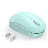 seenda Wireless Mouse for Laptop, 2.4G Noiseless Mouse with USB Receiver - Optical Tracking Portable Computer Mice for Chromebook, PC, Tablet, Windows System, 24 Months Battery Life - Mint Green seenda Wireless Mouse for Laptop, 2.4G Noiseless Mouse with USB Receiver - Optical Tracking Portable Computer Mice for Chromebook, PC, Tablet, Windows System, 24 Months Battery Life - Mint Green