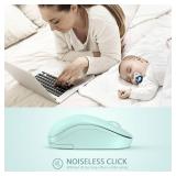 seenda Wireless Mouse for Laptop, 2.4G Noiseless Mouse with USB Receiver - Optical Tracking Portable Computer Mice for Chromebook, PC, Tablet, Windows System, 24 Months Battery Life - Mint Green seenda Wireless Mouse for Laptop, 2.4G Noiseless Mouse with USB Receiver - Optical Tracking Portable Computer Mice for Chromebook, PC, Tablet, Windows System, 24 Months Battery Life - Mint Green