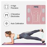 Intelligent Body Fat Scale, a Simple and Practical Digital Scale That can be Connected to a Mobile Digital Bathroom Scale to Display BMI, Body Fat, Muscle Mass, and Durable Weight Scale (Pink) Intelligent Body Fat Scale, a Simple and Practical Digital Scale That can be Connected to a Mobile Digital Bathroom Scale to Display BMI, Body Fat, Muscle Mass, and Durable Weight Scale (Pink)