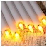 Homemory Waxy Flameless Taper Candles with Remote Timer Dimmer, Battery Operated Candlesticks Flickering, LED Window Candles Realistic, 9.6 Inches for Christmas Wedding Indoor Decor, White, 6 Pcs Homemory Waxy Flameless Taper Candles with Remote Timer Dimmer, Battery Operated Candlesticks Flickering, LED Window Candles Realistic, 9.6 Inches for Christmas Wedding Indoor Decor, White, 6 Pcs