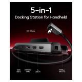 JSAUX Upgraded Docking Station 4K@120Hz for Steam Deck OLED/ROG Ally X/Legion Go/MSI Claw, 5-in-1 Steam Deck Dock with HDMI 2.1, 100Mbps Ethernet, USB 2.0 and 100W Charge for Steam Deck LCD-HB0602 JSAUX Upgraded Docking Station 4K@120Hz for Steam Deck OLED/ROG Ally X/Legion Go/MSI Claw, 5-in-1 Steam Deck Dock with HDMI 2.1, 100Mbps Ethernet, USB 2.0 and 100W Charge for Steam Deck LCD-HB0602