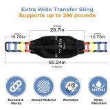 Transfer Sling, Transfer Belt for Elderly, Gait Belts for Seniors, Heavy Duty Patient Lift Belt, Mobility Standing and Lifting Aid for Disabled, Elderly, Injured- Safely Move from Bed and Wheelchair Transfer Sling, Transfer Belt for Elderly, Gait Belts for Seniors, Heavy Duty Patient Lift Belt, Mobility Standing and Lifting Aid for Disabled, Elderly, Injured- Safely Move from Bed and Wheelchair