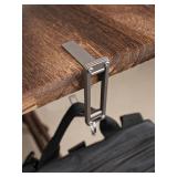sayram ST5 Titanium Purse Hook for Table Foldable Bag Hanger with Anti-Slip Arm Portable Handbag Holder for Dining, Office, and Travel (Polished) sayram ST5 Titanium Purse Hook for Table Foldable Bag Hanger with Anti-Slip Arm Portable Handbag Holder for Dining, Office, and Travel (Polished)