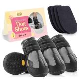 Waterproof Dog Shoes - Stylish Designed Shoes for Dogs - Dog Boots with Non-Slip Rubber Bottom Protects Paw from Hot or Cold Pavement, Dog Booties with Reflective Straps for Dogs Safety, Puppy Shoes. Waterproof Dog Shoes - Stylish Designed Shoes for Dogs - Dog Boots with Non-Slip Rubber Bottom Protects Paw from Hot or Cold Pavement, Dog Booties with Reflective Straps for Dogs Safety, Puppy Shoes.
