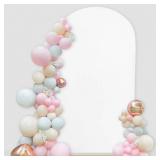 SoarDream 7.2FT Wedding Arch Cover White Spandex Fitted Wedding Arch Stand Covers Fitted for Round Top Chiara Arch Cover Fabric Stretchy Backdrop for Bridal Baby Shower Birthday Party Balloon Decor SoarDream 7.2FT Wedding Arch Cover White Spandex Fitted Wedding Arch Stand Covers Fitted for Round Top Chiara Arch Cover Fabric Stretchy Backdrop for Bridal Baby Shower Birthday Party Balloon Decor