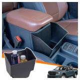 TOPINSTALL Console Storage Box Compatible with 2022-2026 Ford Maverick Accessories, Front Seat Armrest Box Large Capacity Center Console Organizer Multi-Function Cup Holder Insert Trash Can TOPINSTALL Console Storage Box Compatible with 2022-2026 Ford Maverick Accessories, Front Seat Armrest Box Large Capacity Center Console Organizer Multi-Function Cup Holder Insert Trash Can