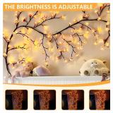 FNHMSL Cherry Enchanted Willow Vine Lights, 5.25FT 72LED Pink Cherry Blossom Tree Branch Lights for Wall, Remote Timer,8 Light Model,Bedroom Wall Doors Wedding, Christmas, USB Battery Box FNHMSL Cherry Enchanted Willow Vine Lights, 5.25FT 72LED Pink Cherry Blossom Tree Branch Lights for Wall, Remote Timer,8 Light Model,Bedroom Wall Doors Wedding, Christmas, USB Battery Box