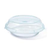 OXO Good Grips GLASS PIE PLATE WITH LID SMALL CRACK ON PLASTIC LID OXO Good Grips GLASS PIE PLATE WITH LID SMALL CRACK ON PLASTIC LID