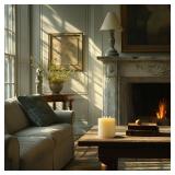 Amagic 3 Wicks Extra Large Flameless Candles, Battery Operated Candles with Remote Control and Timers, 6-inch Diameter LED Pillar Candles, Real Wax, Liquid Effect, Ivory, 6x6 Amagic 3 Wicks Extra Large Flameless Candles, Battery Operated Candles with Remote Control and Timers, 6-inch Diameter LED Pillar Candles, Real Wax, Liquid Effect, Ivory, 6x6