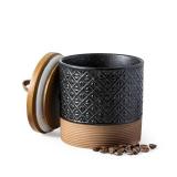 Miamolo Ceramic Jars with Lid, Small Coffee Canister with Lid, Kitchen Food Storage Jars for Sugar Loose Leaf Tea Candy, Decorative Jar for Countertop, Pantry, Coffee Bar Accessories Black & 20 fl.oz Miamolo Ceramic Jars with Lid, Small Coffee Canister with Lid, Kitchen Food Storage Jars for Sugar Loose Leaf Tea Candy, Decorative Jar for Countertop, Pantry, Coffee Bar Accessories Black & 20 fl.oz