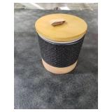 Miamolo Ceramic Jars with Lid, Small Coffee Canister with Lid, Kitchen Food Storage Jars for Sugar Loose Leaf Tea Candy, Decorative Jar for Countertop, Pantry, Coffee Bar Accessories Black & 20 fl.oz Miamolo Ceramic Jars with Lid, Small Coffee Canister with Lid, Kitchen Food Storage Jars for Sugar Loose Leaf Tea Candy, Decorative Jar for Countertop, Pantry, Coffee Bar Accessories Black & 20 fl.oz