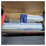 DSV Standard Window Cleaning Kit 62 , Window Washing Kit with Extension Pole with Silicone Scraper and 2X Microfiber Scrubber Sleeves, Window Cleaner Tool for Home, Shower, Glass, Mirror, Car