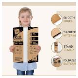 Chell Mini Size Trifold Poster Board, 16' x 24', Small Corrugated Project Boards, White, 8 Pack