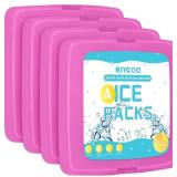 MIYCOO Ice Packs for Lunch Boxes & Lunch Bag - Quick Freeze Ice Pack Space Saving Freezer Packs - Reusable Slim Original Cool Pack - Cooler Accessories for Beach, Camping and Fishing