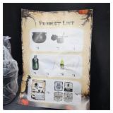 Floating Potion Cauldron - Cauldron Halloween Decor with Magic Floating Potion Bottles and Diffuser - Black Plastic Witches Bowl Hocus Pocus Party Decoration for Vintage Home Decor