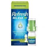 Refresh  RELIEVA  Preservative-Free Tears Lubricant Eye Drops, 0.33 fl oz, 10 mL. BB JAN 26
