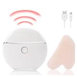 Electric Gua sha with Manually Facial Body Sculpting Massager Anti Aging Facial Beauty Instrument Scraping Massage Beauty Scraping Instrument Hand Scraping Tools (White)