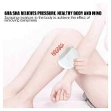 Electric Gua sha with Manually Facial Body Sculpting Massager Anti Aging Facial Beauty Instrument Scraping Massage Beauty Scraping Instrument Hand Scraping Tools (White)