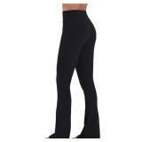High Waist Flare Leggings for Women Tummy Control Bootcut Mini Flared Yoga Pants for Workout Gym Casual. Size Large