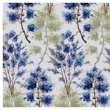 Sweet Home Florence Blue/Green Floral Print 4-Piece Microfiber Sheet Set Cal King