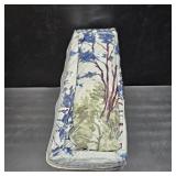 Sweet Home Florence Blue/Green Floral Print 4-Piece Microfiber Sheet Set Cal King