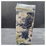 Sweet Home Florence Blue/Green Floral Print 4-Piece Microfiber Sheet Set Cal King