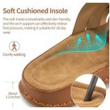 Dressy Womens Sandals Comfortable: Adjustable Slip On sandals for women - Casual Walking Summer Platform Slide. Size 11.5