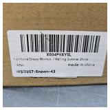 Dressy Womens Sandals Comfortable: Adjustable Slip On sandals for women - Casual Walking Summer Platform Slide. Size 11.5