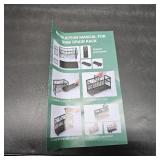 Hvisso 2-Tier Kitchen Sink Caddy with High Brush Holder, Sponge Holder for Sink, Kitchen Storage Organization Sponge Rack, Home Apartment Essential Gadgets Accessories (White1)