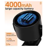 Clip on Fan for Bed, Portable Fan for Travel, 360  Rotate Battery Operated Personal Fan, Digital display, stroller fan with 5 Speeds, For Home Office Stroller Camping - Black