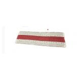 VIV CHERBL Boho Summer Table Runner - Red & Lvory 48x12Inch Small Table Runner, Cotton Blend Macrame Style Home Decor, Fade Resistant for Dining Table, Coffee Table & Living Room