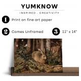 Vintage Rabbit Wall Arts - Spring Easter Bunny Poster Print - Modern Farmhouse Easter Egg Decoration for Bedroom Living Room - Ornament Craft Gift for Women - Rustic French Country Decor - Cottagecore