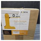 Desk Calendar Standing Flip, Creative Perpetual Flip Calendar, Durable PP Material Daily Desktop Calendar with Large Display, Simple Sleek Desk Accessories for Home Office Decor, Mustard Yellow