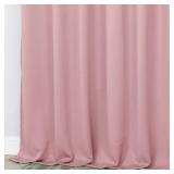 Superior Blackout Solid Light Filtering Rod pocket Curtain Panel Set, 36'X 72', Mauve chalk